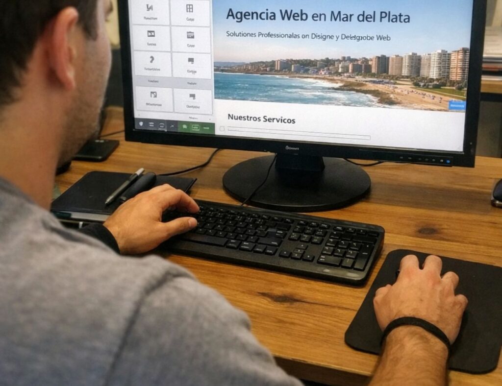 traka trabajando en el desarrollo de una web en wordpress